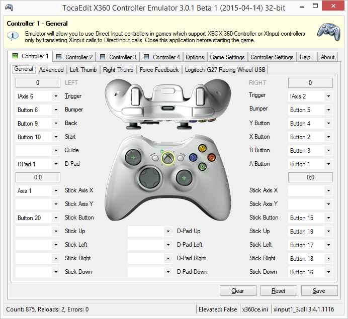 x360ce 解决杂牌手柄失灵等问题